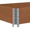 vidaXL Jardinera de madera maciza de pino marr&oacute;n 150x50 cm