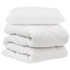 vidaXL Juego de Edred&oacute;n con almohada 2 uds. Blanco Microfibra