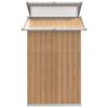 vidaXL Cobertizo de jard&iacute;n acero galvanizado marr&oacute;n 270x130x208,5 cm
