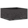 vidaXL Hoguera Negro 60 x 60 x 30 cm Acero