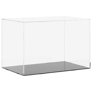 vidaXL Caja expositora transparente de acr&iacute;lico 56x36x37 cm