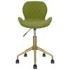 vidaXL Silla de comedor giratoria de terciopelo verde claro
