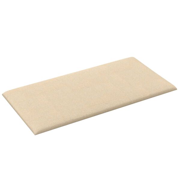 vidaXL Cabecero de Pared 12 pcs Crema 30 x 15 cm tela