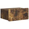vidaXL Mesita de Noche de Pared Roble Ahumado 49 x 34,5 x 24 cm