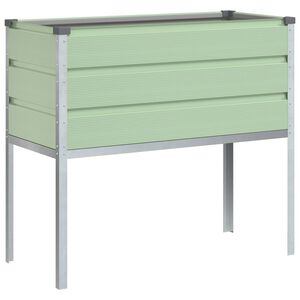 vidaXL Jardinera Verde Pastel 100 x 45 x 90 cm Acero Galvanizado