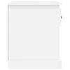 vidaXL Mesitas de noche 2 uds madera contrachapada blanco 39x39x47,5cm