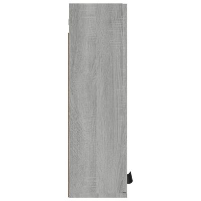 vidaXL Armario de baño de pared gris sonoma 32x20x67 cm