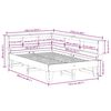 vidaXL Cama con estanter&iacute;a sin colch&oacute;n madera maciza de pino 120x200cm