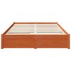 vidaXL Estructura de cama con caj&oacute;n Marr&oacute;n cera 160 x 200 cm