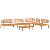 vidaXL Set de sof&aacute;s de palets de jard&iacute;n 5 pzas madera maciza de acacia
