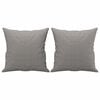 vidaXL Sof&aacute; de 2 plazas con almohadas y cojines tela gris claro 120 cm