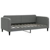 vidaXL Sof&aacute; cama nido con colch&oacute;n tela gris oscuro 90x190 cm