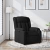 vidaXL Sillón reclinable de tela negro