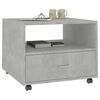 vidaXL Mesa de centro madera de ingeniería gris hormigón 55x55x40 cm