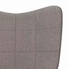 vidaXL Sill&oacute;n de relax de tela gris taupe