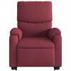 vidaXL Sillón reclinable de masaje elevable tela rojo tinto