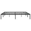 vidaXL Estructura de cama de metal negro 180x200 cm