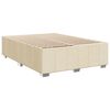 vidaXL Cama box spring con colch&oacute;n tela color crema 140x200 cm