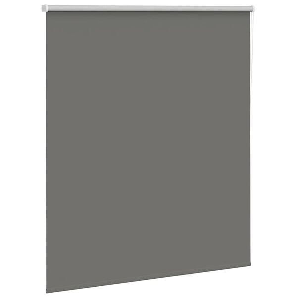 vidaXL Estor Enrollable Opaco gris 140x130 cm Tela Ancho 136,6 cm