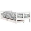vidaXL Estructura cama niños con cajones madera pino blanco 80x200 cm