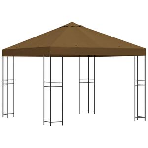 vidaXL Cenador 3 x 3 m Topo Poli&eacute;ster y Acero 190 gsm