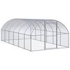 vidaXL Gallinero de exterior de acero galvanizado 3x6x2 m