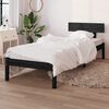 vidaXL Estructura cama individual sin colch&oacute;n madera maciza pino negro