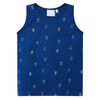Camiseta sin mangas infantil azul oscuro 140