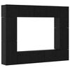 vidaXL Conjunto de mueble de TV 8 uds. Roble Negro