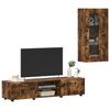 vidaXL Conjunto de mueble de TV con caj&oacute;n FLORIN Roble ahumado