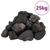 vidaXL Rocas volc&aacute;nicas negras 25 kg 5-8 cm