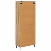 vidaXL Aparador alto con caj&oacute;n 2 pcs Roble artesanal
