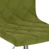 vidaXL Sillas de comedor giratorias 2 unidades terciopelo verde claro