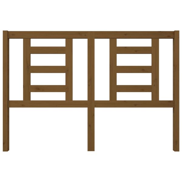 vidaXL Cabecero de cama madera maciza de pino marrón miel 146x4x100 cm