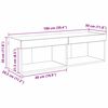 vidaXL Conjunto de mueble de TV con LED Madera Vieja 100 x 30 x 30 cm