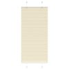 vidaXL Estor Plisado crema 55x100 cm Tela Ancho 54,4 cm Poli&eacute;ster