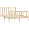 vidaXL Estructura de cama madera maciza 120x200 cm