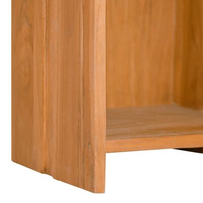 vidaXL Estantería librería de madera maciza de teca 30x30x110 cm