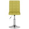 vidaXL Sillas de comedor giratorias 2 unidades tela verde