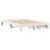 vidaXL Estructura de cama sin colch&oacute;n madera de pino blanca 140x200 cm