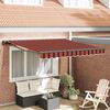 vidaXL Toldo Retr&aacute;ctil Naranja y Negro 350 x 250 cm Aluminio y Tela