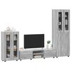vidaXL Conjunto de mueble de TV Gris Sonoma Madera de ingenier&iacute;a