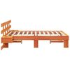 vidaXL Estructura de cama Marr&oacute;n 135 x 190 cm Madera de pino macizo