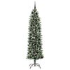 vidaXL &Aacute;rbol Navide&ntilde;o Artificial Delgado con 300 LED Verde y 210 cm