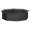 vidaXL Anillo para hoguera Negro 90 x 90 x 25 cm Acero