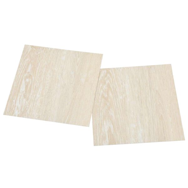 vidaXL Tableros de Suelo 55 pcs Beige 5,11 m&sup2; PVC