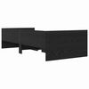 vidaXL Estructura de cama con caj&oacute;n Roble Negro 90 x 200 cm