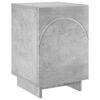 vidaXL Mesa de noche Gris Hormig&oacute;n 33,5 x 34,5 x 50 cm