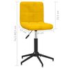 vidaXL Sillas de comedor giratorias 4 uds terciopelo amarillo mostaza