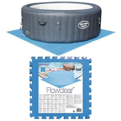Bestway Protectores de suelo de piscina 8 piezas azul 58220